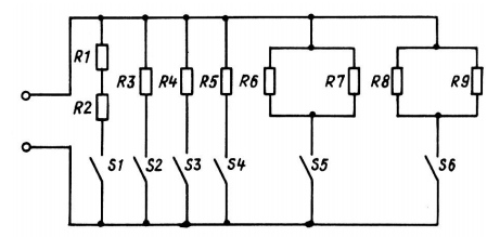 Принципиальная схема балластного реостата типа РБ-301