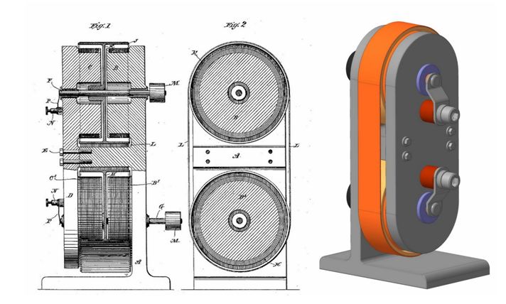 Магнитный двигатель Тесла и его схема