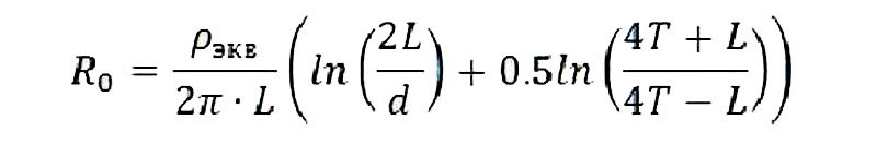 Формула расчета сопротивления стержня