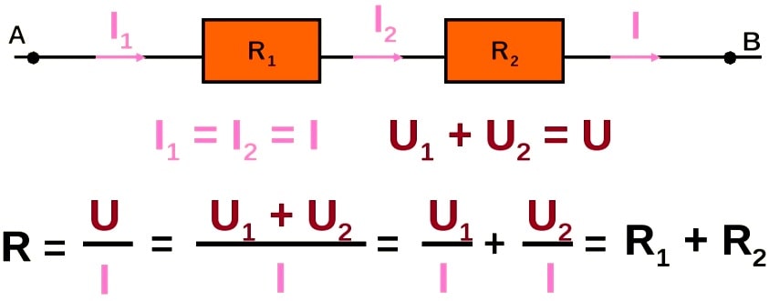 правила последовательного соединения резисторов