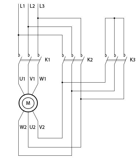 Схемы подключения трехфазного электродвигателя
