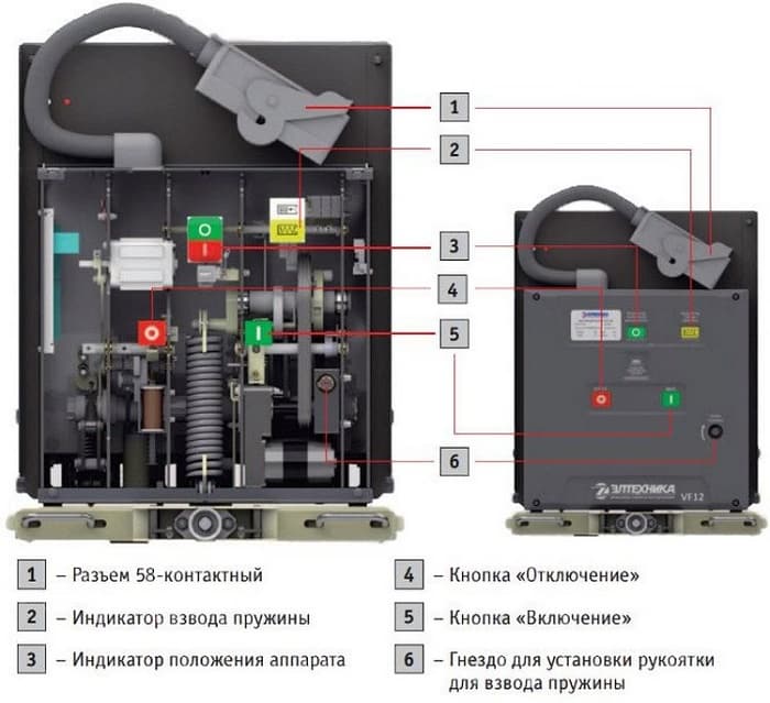 Схема привода вакуумного выключателя