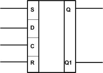Объединённое исполнение D и RS-триггеров. 