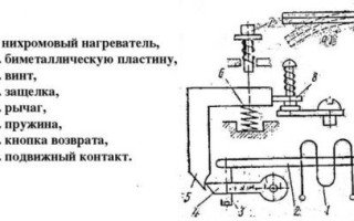 Тепловое реле для электродвигателя