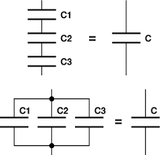 последовательное соединение конденсаторов