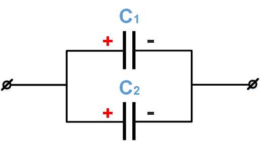 параллельное соединение конденсаторов